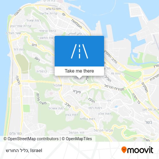 כליל החורש map