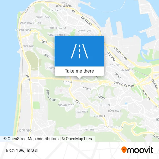 Карта שער הגיא