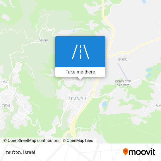 הכלניות map