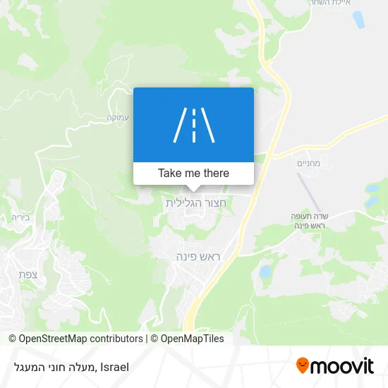 Карта מעלה חוני המעגל