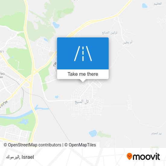 اليرموك map