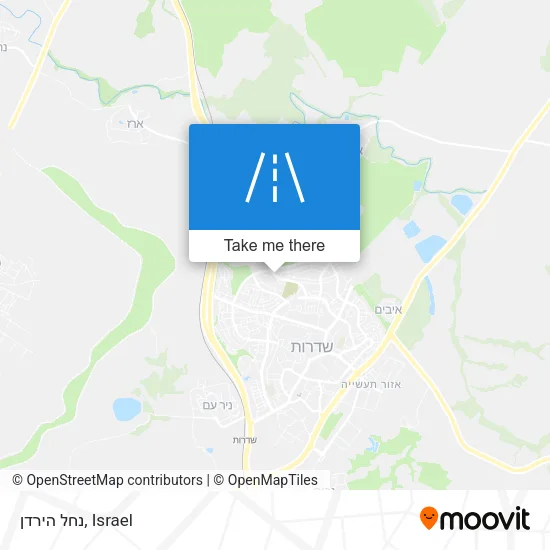 Карта נחל הירדן