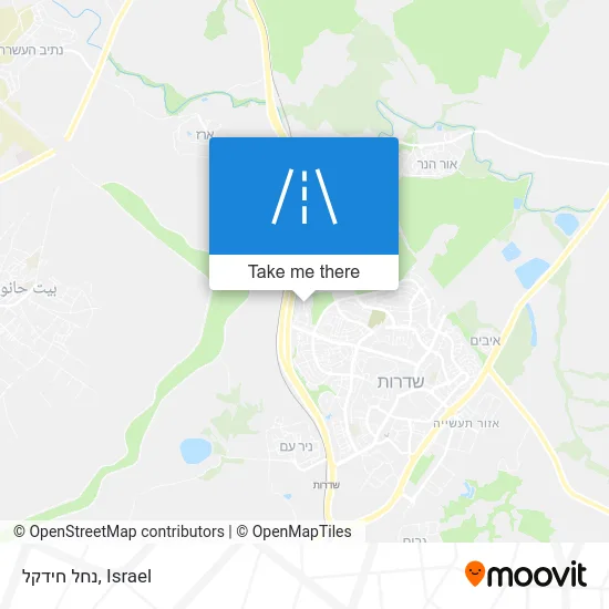 Карта נחל חידקל