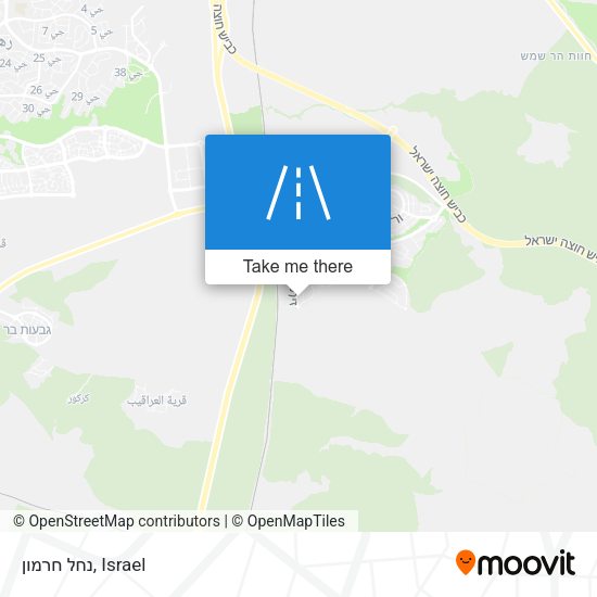 נחל חרמון map