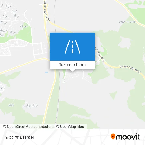Карта נחל לכיש