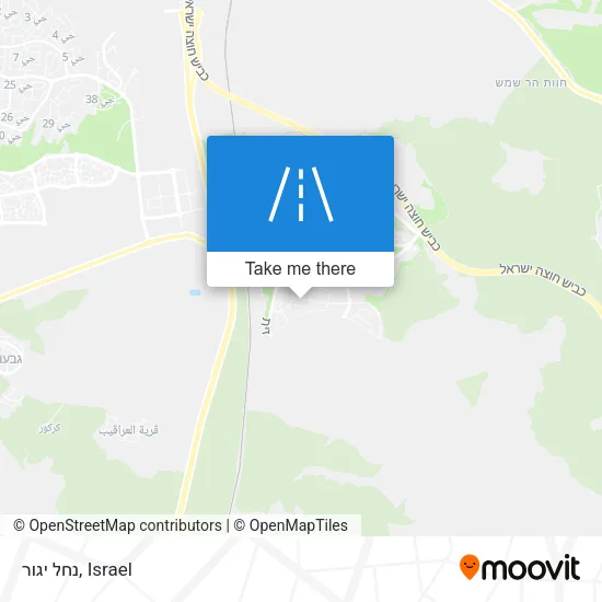Карта נחל יגור