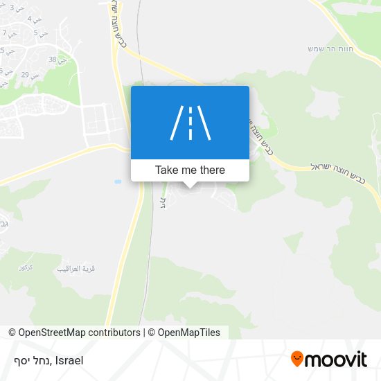 נחל יסף map