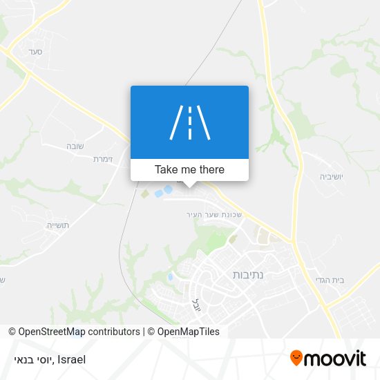יוסי בנאי map