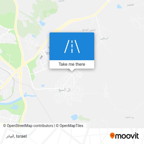 البيادر map