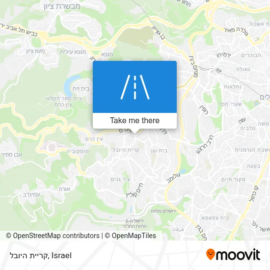 Карта קריית היובל