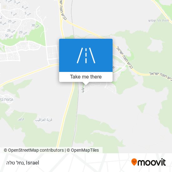 נחל טלה map