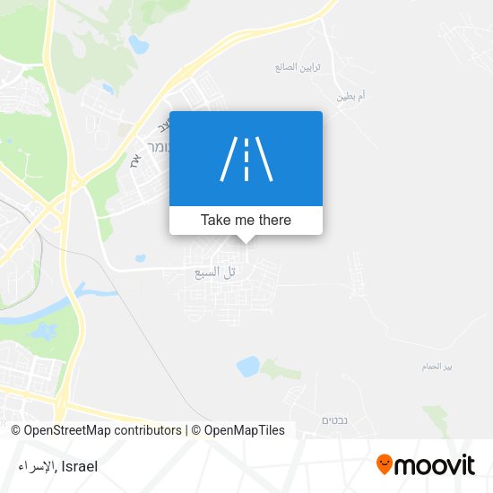 الإسراء map