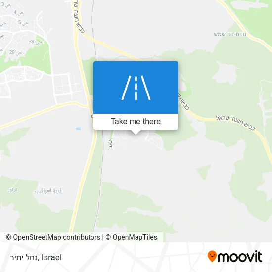 Карта נחל יתיר