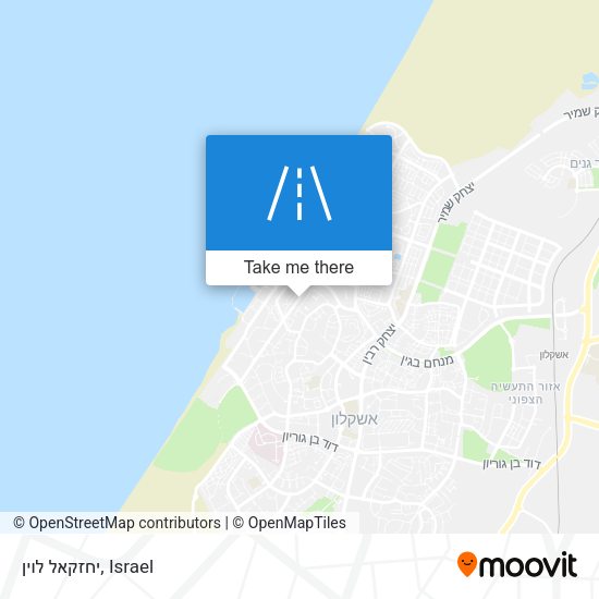 יחזקאל לוין map