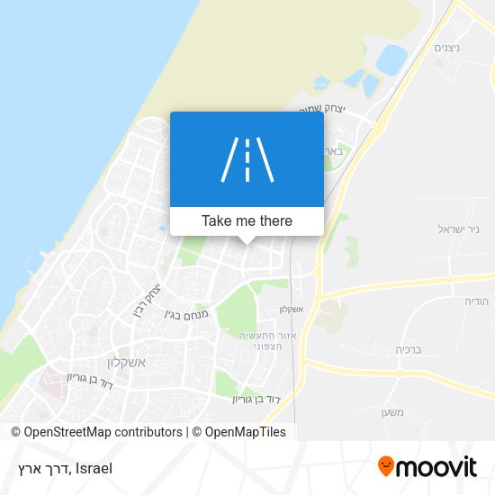 דרך ארץ map
