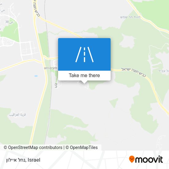 נחל איילון map