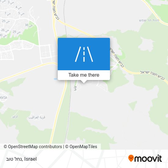 נחל טוב map