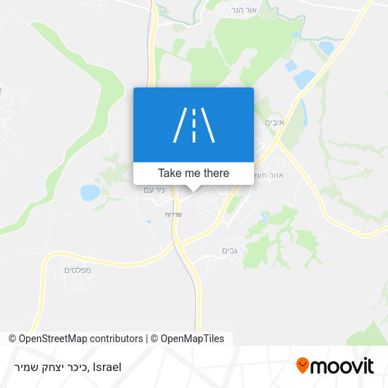 כיכר יצחק שמיר map