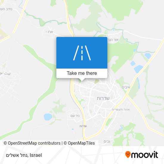 נחל אשלים map