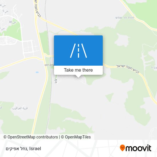 נחל אפיקים map