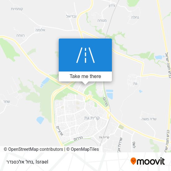 נחל אלכסנדר map