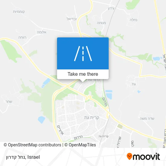 Карта נחל קדרון