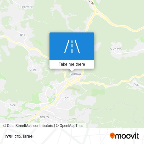 נחל יעלה map
