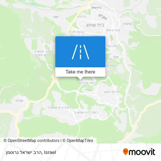 Карта הרב ישראל גרוסמן