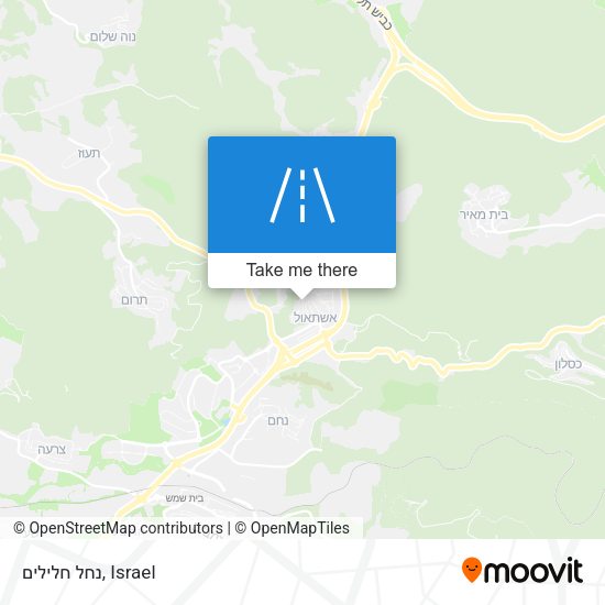 נחל חלילים map