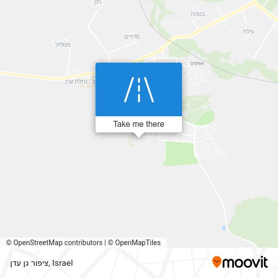 ציפור גן עדן map