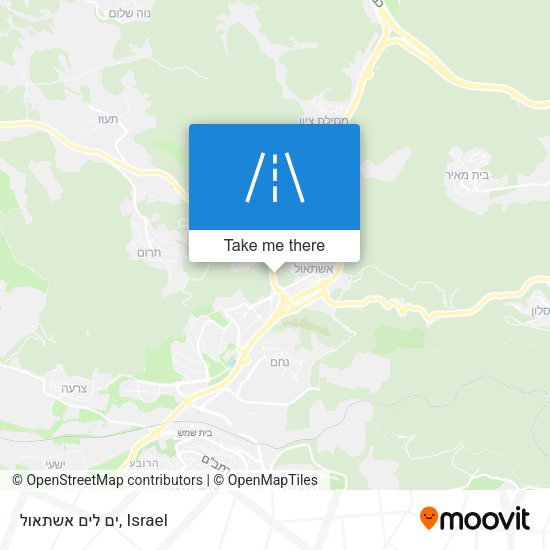 ים לים אשתאול map