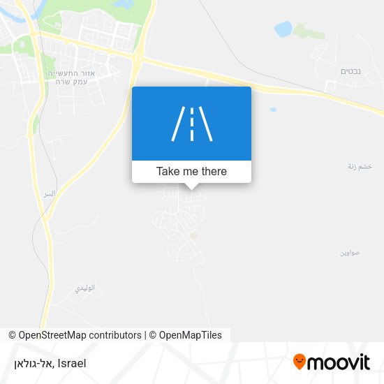 אל-גולאן map