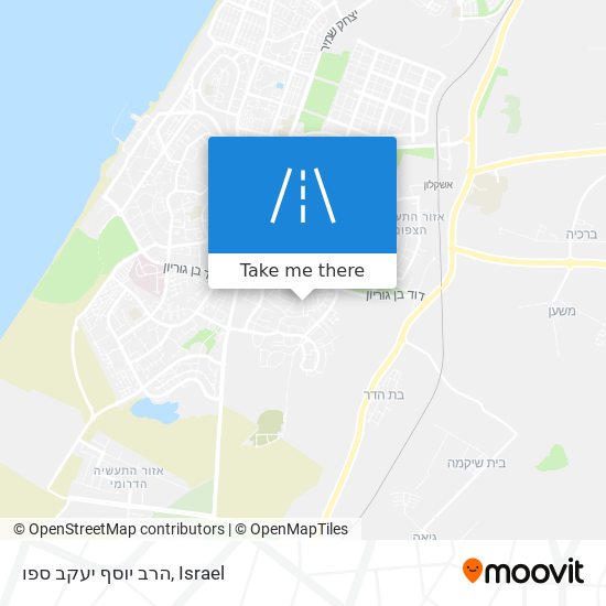 הרב יוסף יעקב ספו map