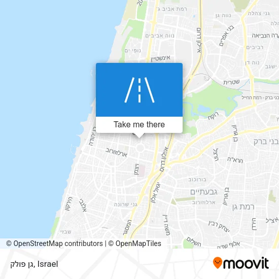Карта גן פולק