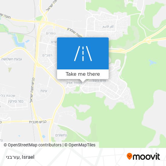 עורבני map