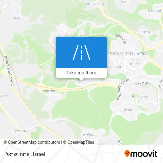 Карта יערות ישראל