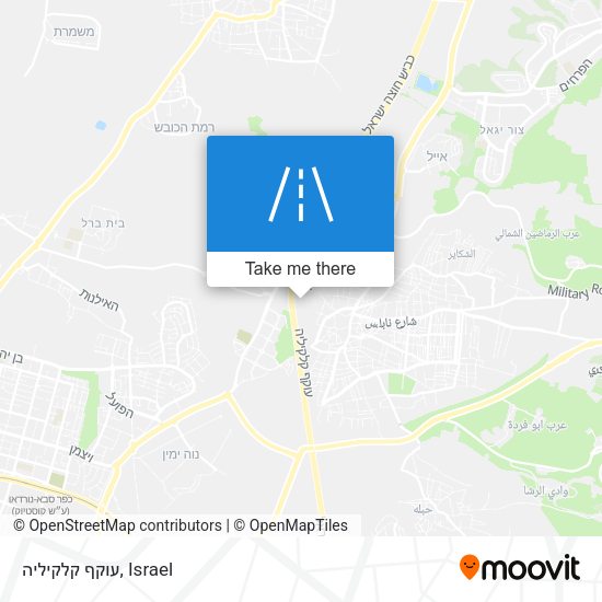 עוקף קלקיליה map