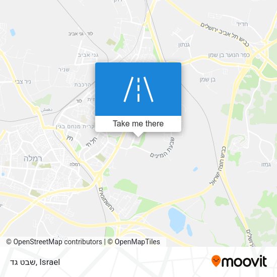 שבט גד map