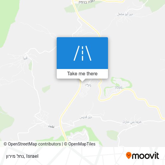 Карта נחל מירון
