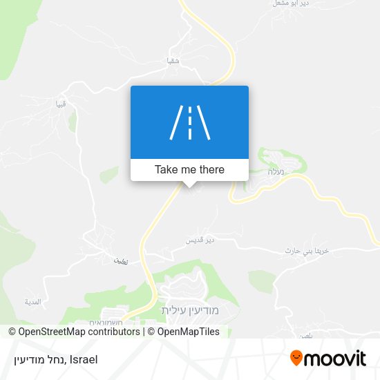 נחל מודיעין map