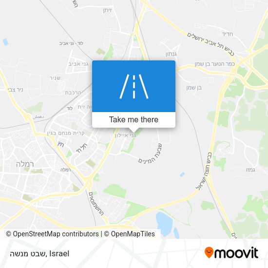 שבט מנשה map