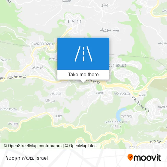 Карта מעלה הקסטל