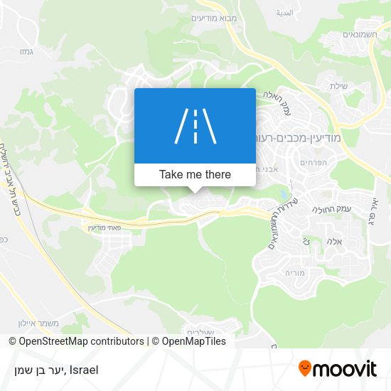 יער בן שמן map