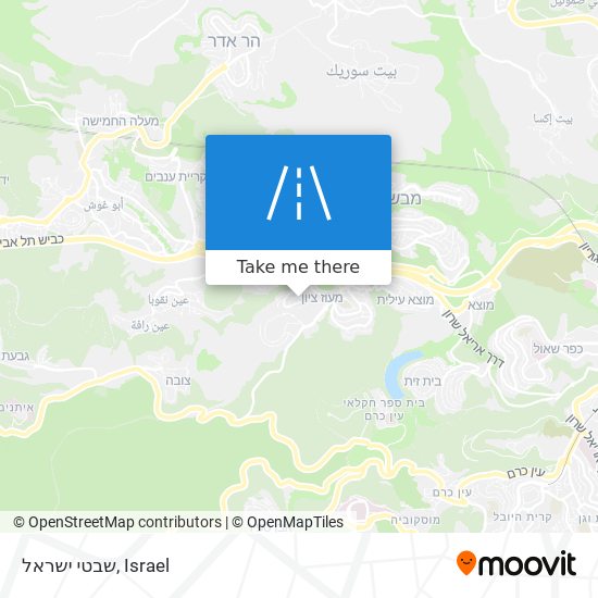 Карта שבטי ישראל