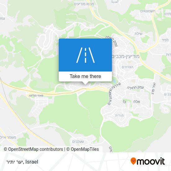 יער יתיר map
