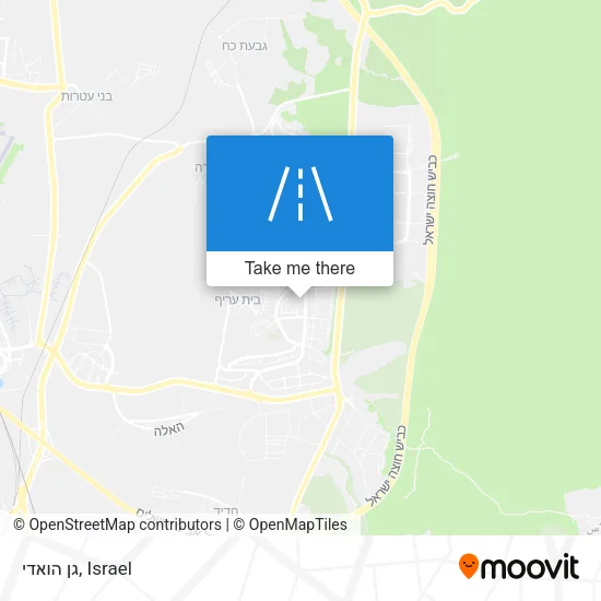 Карта גן הואדי