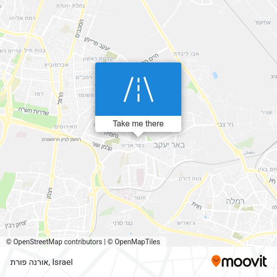 אורנה פורת map