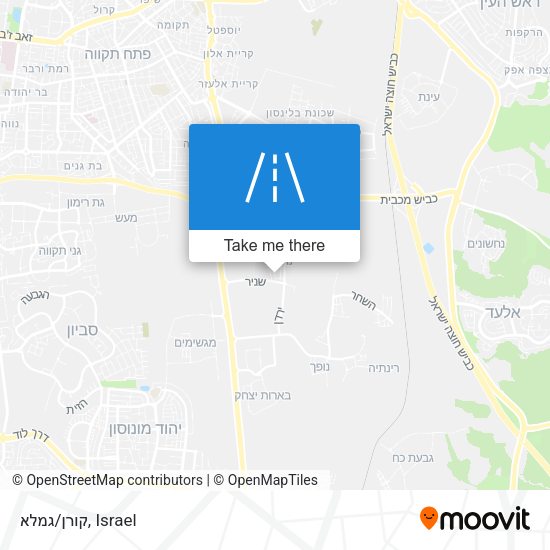 קורן/גמלא map