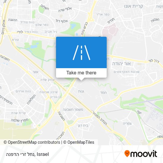 נחל זרי הדפנה map