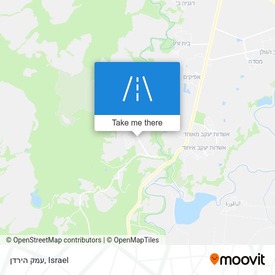 Карта עמק הירדן